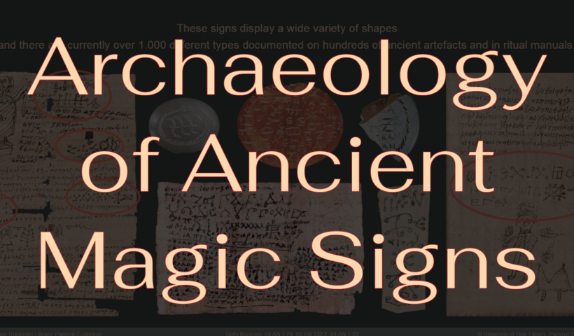 Archaeology of Ancient Magic Signs