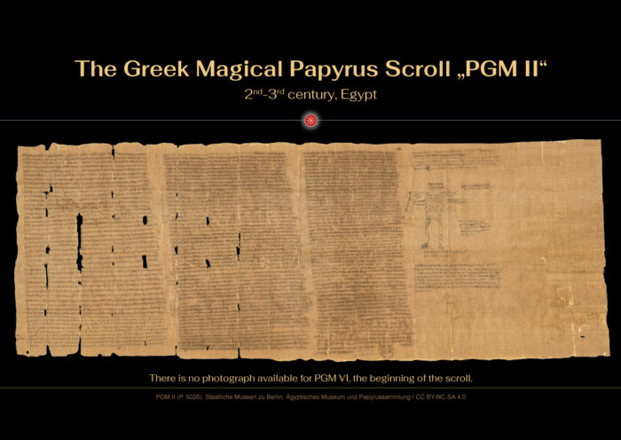 Greek Magical Papyrus PGM II, 2nd-3rd century, Egypt, Staatliche Museen zu Berlin, Ägyptisches Museum und Papyrussammlung, inv. no. P. 5026, CC BY-NC-SA 4.0