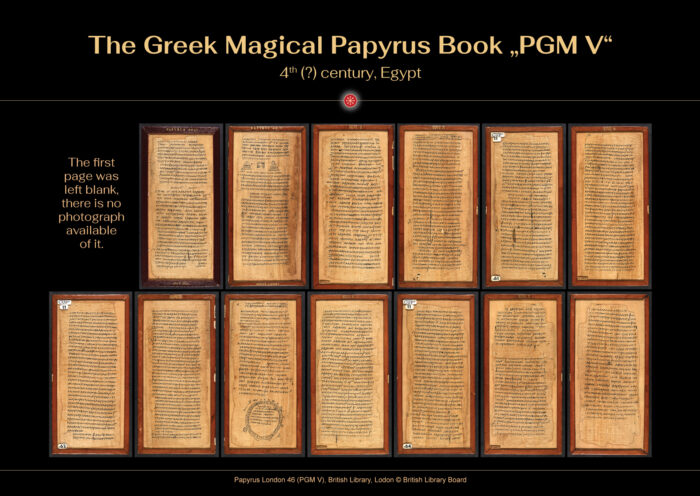Greek Magical Papyrus PGM V, 4th(?) century, Egypt, British Library, Lodon, Papyrus London 46 © British Library Board