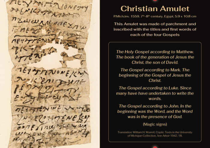 The Archaeology of Ancient Magic - Christian Amulet - Parchment, P.Mich.inv. 1559, University of Michigan Library Digital Collections