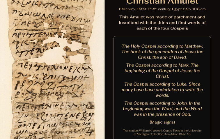 The Archaeology of Ancient Magic - Christian Amulet - Parchment, P.Mich.inv. 1559, University of Michigan Library Digital Collections