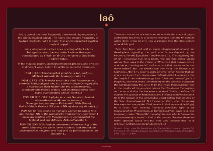 The Archaeology of Ancient Magic - Iaô