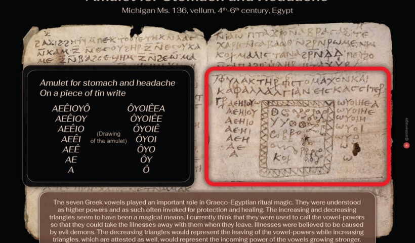 The Archaeology of Ancient Magic-Michigan-Ms.Copt.136-Amulet-for-stomach-pain-and-headache