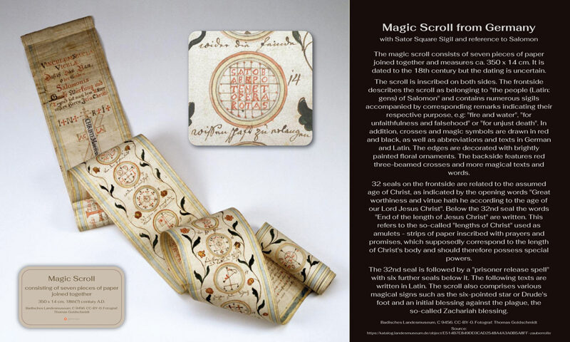 The Archaeology of Ancient Magic - Zauberrolle Badisches Landesmuseum C9456