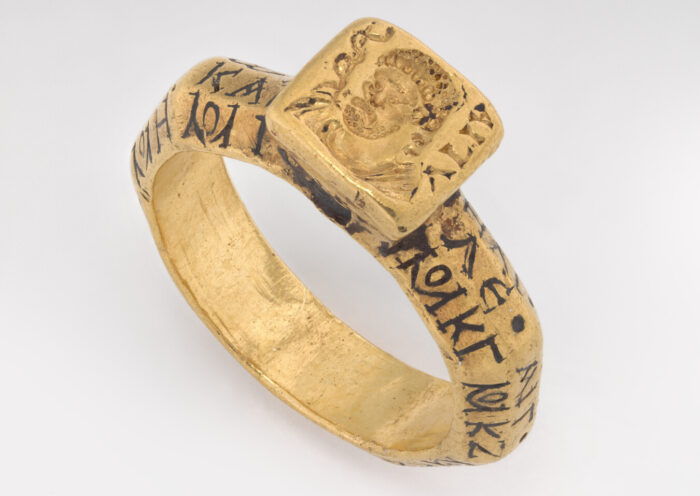 Virginia Museum of Fine Arts, Object Number 67.52.11, Horoscope Ring depicting Asklepios. CC-BY-NC